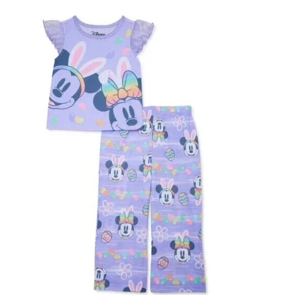 DISNEY Minnie Mouse Pajamas 2 Piece Set TODDLER GIRLS SIZE 2T NEW